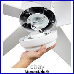 Hampton Bay Ceiling Fan 54 White LED Matte White With Light Kit + Remote Control