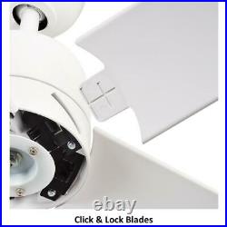 Hampton Bay Ceiling Fan 54 White LED Matte White With Light Kit + Remote Control