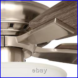 Hampton Bay Ceiling Fan LED Indoor Light Kit Compatible Plywood Brushed Nickel