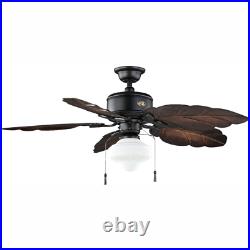 Hampton Bay Ceiling Fan Light Kit 52 in. Leaf Reversible Control Blades 3 Speed