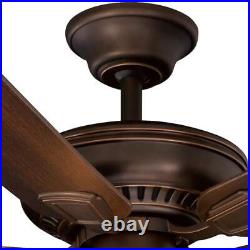 Hampton Bay Ceiling Fan with Light Kit 52 Easy Install in Mediterranean Bronze