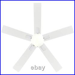 Hampton Bay Ceiling Fan with Light Kit LED Reversible Blade Indoor/Outdoor Silver