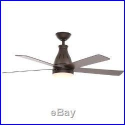 Hampton Bay Cobram 48 Ceiling Fan Oil Rubbed Bronze with Light Kit & Remote NEW