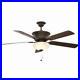 Hampton Bay Edenwilde 52 in. Indoor Oil Rubbed Bronze Ceiling Fan with Light Kit