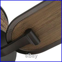 Hampton Bay Ellijay 52-In Natural Iron Indoor/Outdoor Ceiling Fan with Light Kit