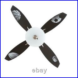 Hampton Bay Everstar 44 in. Indoor Brushed Nickel Ceiling Fan with Light Kit