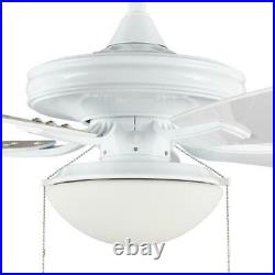 Hampton Bay Gazebo III 52 White LED Indoor/Outdoor Ceiling Fan with Light Kit