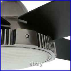 Hampton Bay Gunmetal Ceiling Fan 52-Inch Light Kit Remote Control Gunmetal