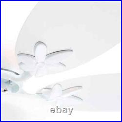 Hampton Bay Harper II 44 in. LED White Ceiling Fan with Light Kit