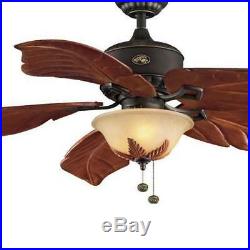 Hampton Bay LED Smart Ceiling Fan Light Kit Remote Control Oil Rubbed Bronze 56