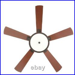 Hampton Bay Marlowe 52 in. LED Indoor Oil Rubbed Bronze Ceiling Fan withLight Kit