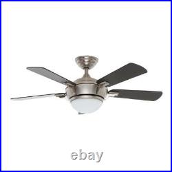 Hampton Bay Midili 44 LED Brushed Nickel Ceiling Fan with Light Kit and Remote