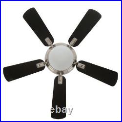 Hampton Bay Midili 44 LED Brushed Nickel Ceiling Fan with Light Kit and Remote