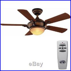 Hampton Bay Midili 44 in. LED Indoor Gilded Espresso Ceiling Fan with Light Kit