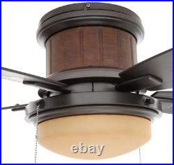 Hampton Bay Roanoke 48 in. Iron Ceiling Fan with Light Kit New