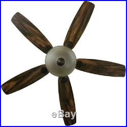 Hampton Bay Southwind 52 in. LED Indoor V. Bronze Ceiling Fan withLight Kit&Remote