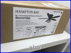 Hampton Bay Stoneridge 52 in. With Light Kit LED Bronze Hugger Ceiling Fan
