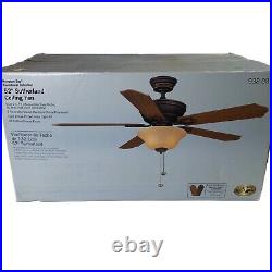 Hampton Bay Sutherland Ceiling Fan 52 Indoor Oil Rubbed Bronze Light Kit NOB