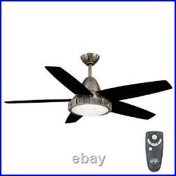 Hampton Bay Thorton 52 in. Indoor Gunmetal Ceiling Fan with Light Kit and Remote
