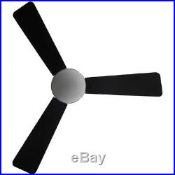Hampton Bay Trieste 52 in. Indoor Brushed Nickel Ceiling Fan Light Kit + Remote