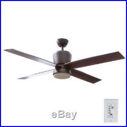 Hampton Bay Trusseau 52 in. Indoor Oil Rubbed Bronze Ceiling Fan with Light Kit