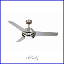 Hampton Bay Vasner 52 in. Indoor Colonial Pewter Ceiling Fan with Light Kit