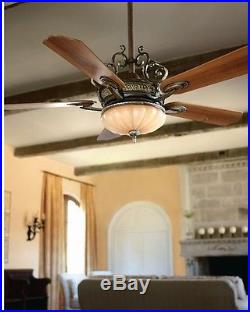 Hampton Bay bedroom 52 Walnut Ceiling Fan with light kit and remote