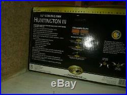 HamptonBay Huntington III 52 In. Indoor Flemish Brass Ceiling Fan With Light Kit