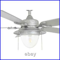 Hanahan 52'' LED Outd Glvzed Ceiling Fan with Light Kit Home Decorators Collection