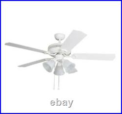 Harbor Breeze, 52 Indoor Ceiling Fan with Light Kit 5-Blade (Choose Color)