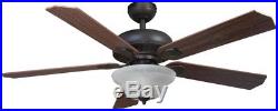 Harbor Breeze 52-in Oil Rubbed Bronze Ceiling Fan With Light Kit And Remote