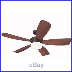 Harbor Breeze 60-in Saratoga Oil-Rubbed Bronze Ceiling Fan with Light Kit and
