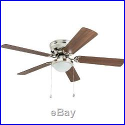 Harbor Breeze Armitage 52-in Brushed Nickel Indoor Ceiling Fan with Light Kit