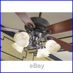 Harbor Breeze Edenton 52 Aged Bronze Ceiling Fan with Light Kit New In Box
