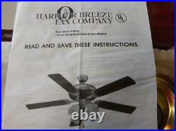 Harbor Breeze Platinum Series 52 Rosewood & Brass Ceiling Fan with Light Kit