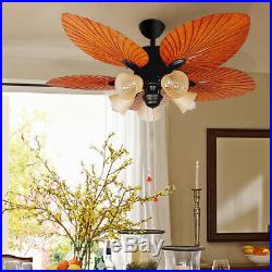Home Decor Ceiling Fan 52 with Light Vintage Chandelier Kitchen Lighting Kit