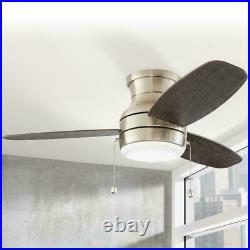 Home Decorators Ashby Park 44 in. LED Brushed Nickel Ceiling Fan with Light Kit