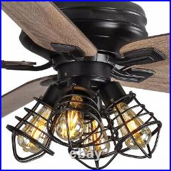 Home Decorators Carlisle 60 in. LED Matte Black Ceiling Fan withRemote + Light Kit