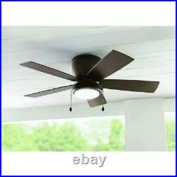 Home Decorators Ceiling Fan 44 LED Espresso Bronze Flush Mount With Light Kit