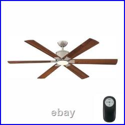 Home Decorators Collection LED Indoor Brushed Nickel Ceiling Fan with light Kit