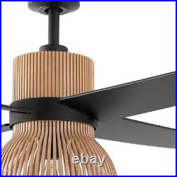 Home Decorators Collection Remote Controlled Ceiling Fan Light Kit Matte Black