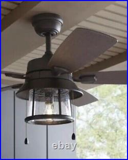 Home Decorators Collection Sanahan 52 Indoor/Outdoor LED Bronze Ceiling Fan