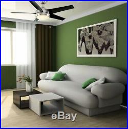 Home Decorators Collection Windward 44 LED Brushed Nickel Ceiling Fan/Light Kit