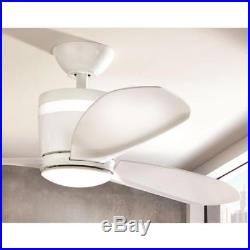 Home Decorators Federigo 48 in. LED Indoor White Ceiling Fan Light Kit SW1618WH