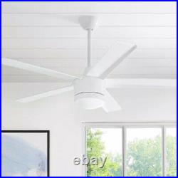 Home Decorators Merwry 52 in. LED Indoor White Ceiling Fan with Light Kit