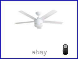 Home Decorators Merwry 52 in. LED Indoor White Ceiling Fan with Light Kit + Remote