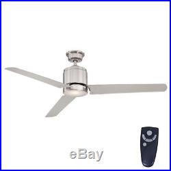 Home Decorators Railey 60 LED Brushed Nickel Ceiling Fan withLight Kit YG446-BN