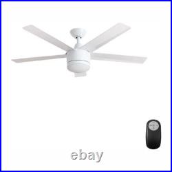 Home Decorators SW1422WH Merwry 52 Integrated Led Indoor White Ceiling Fan