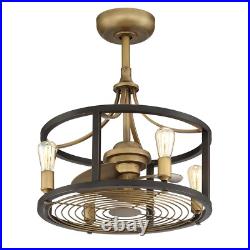 Home Decorators Vintage Brass Dual Mount Ceiling Fan Light Kit Boswell Quarter