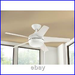 Home Decorators Windward 44 in. LED Indoor Matte White Ceiling Fan with Light Kit